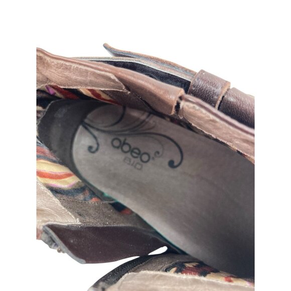 *Abeo Biosystem Nancy Ankle Booties Womens Sz 8.5 Brown Leather Comfort Nuetral - Picture 15 of 16